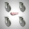 Service Caster 6 Inch SS Gray Polyurethane Wheel Swivel Top Plate Caster Set SCC-SS20S614-PPUB-4 - alternate 1